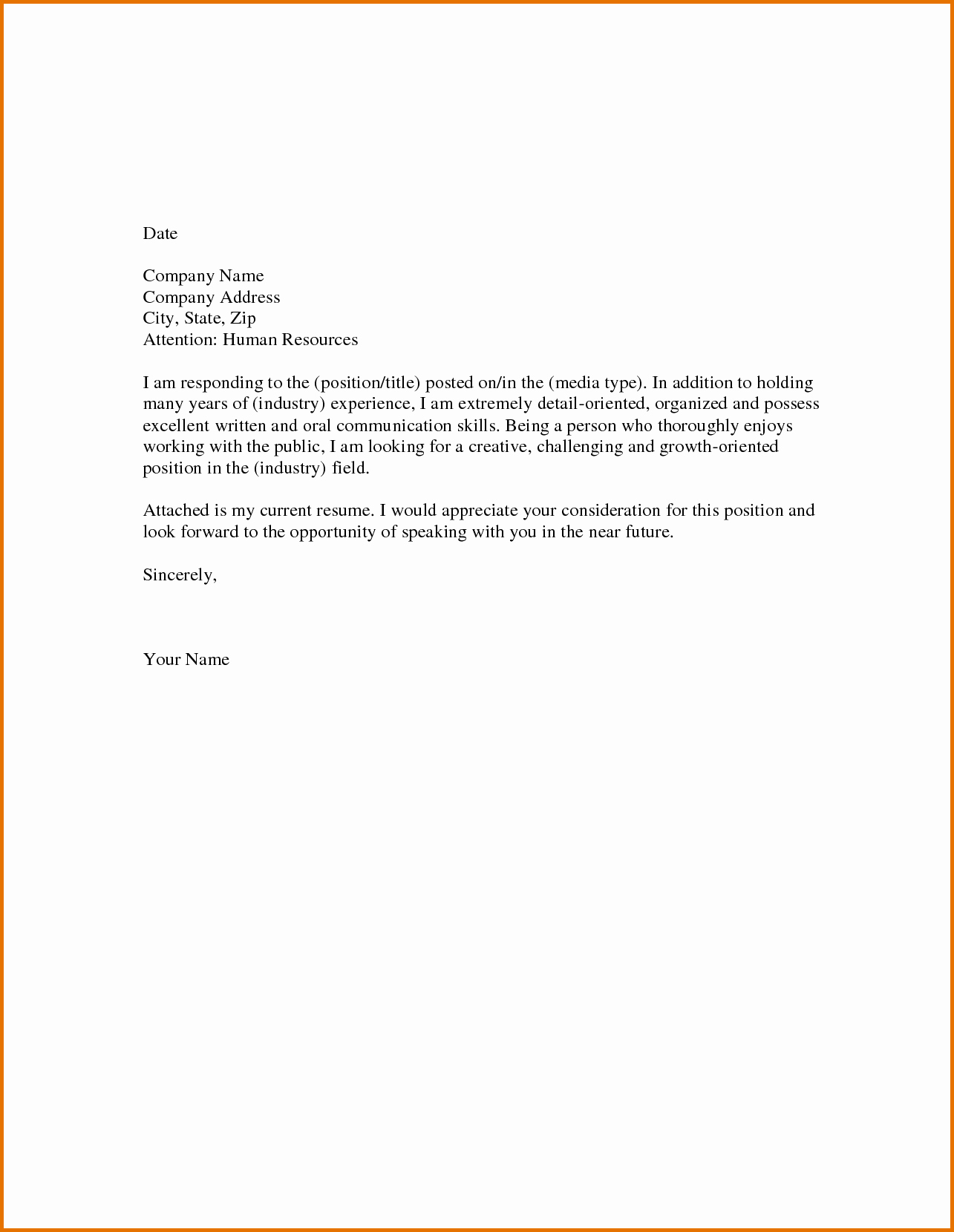 Quick and Easy Cover Letters Best Of Resume Cover Letterreference Letters Words