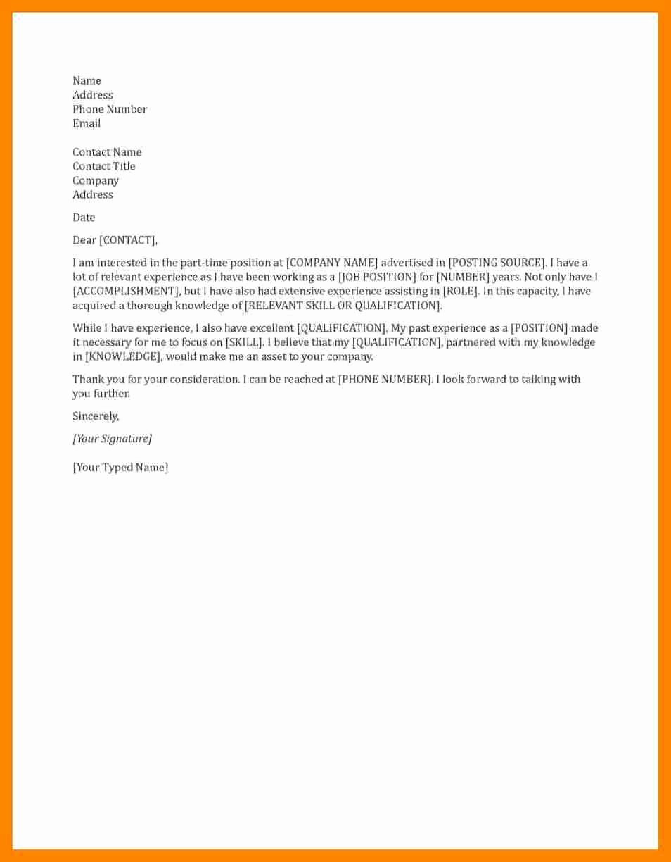 Quick and Easy Cover Letters Luxury 5 General Cover Letter Sample