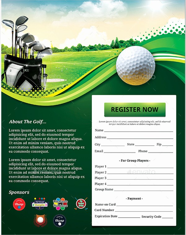 Raffle Flyer Templates Free Download Luxury Golf Fundraiser Flyer Template 22 Golf Flyer Templates