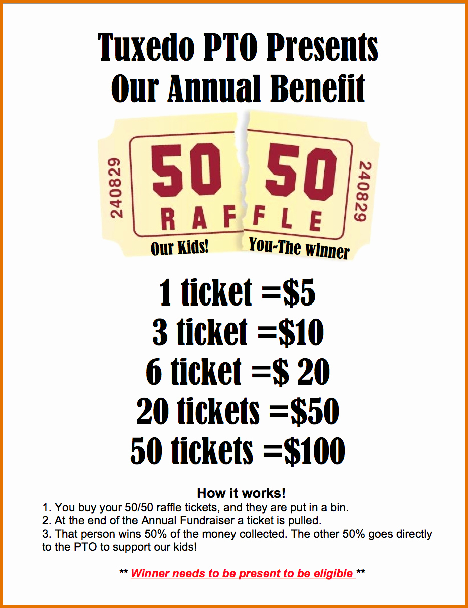 Raffle Ticket Samples for Fundraisers Awesome 4 Raffle Flyer Templatereference Letters Words