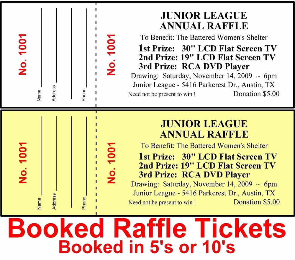 50 Raffle Ticket Samples For Fundraisers 