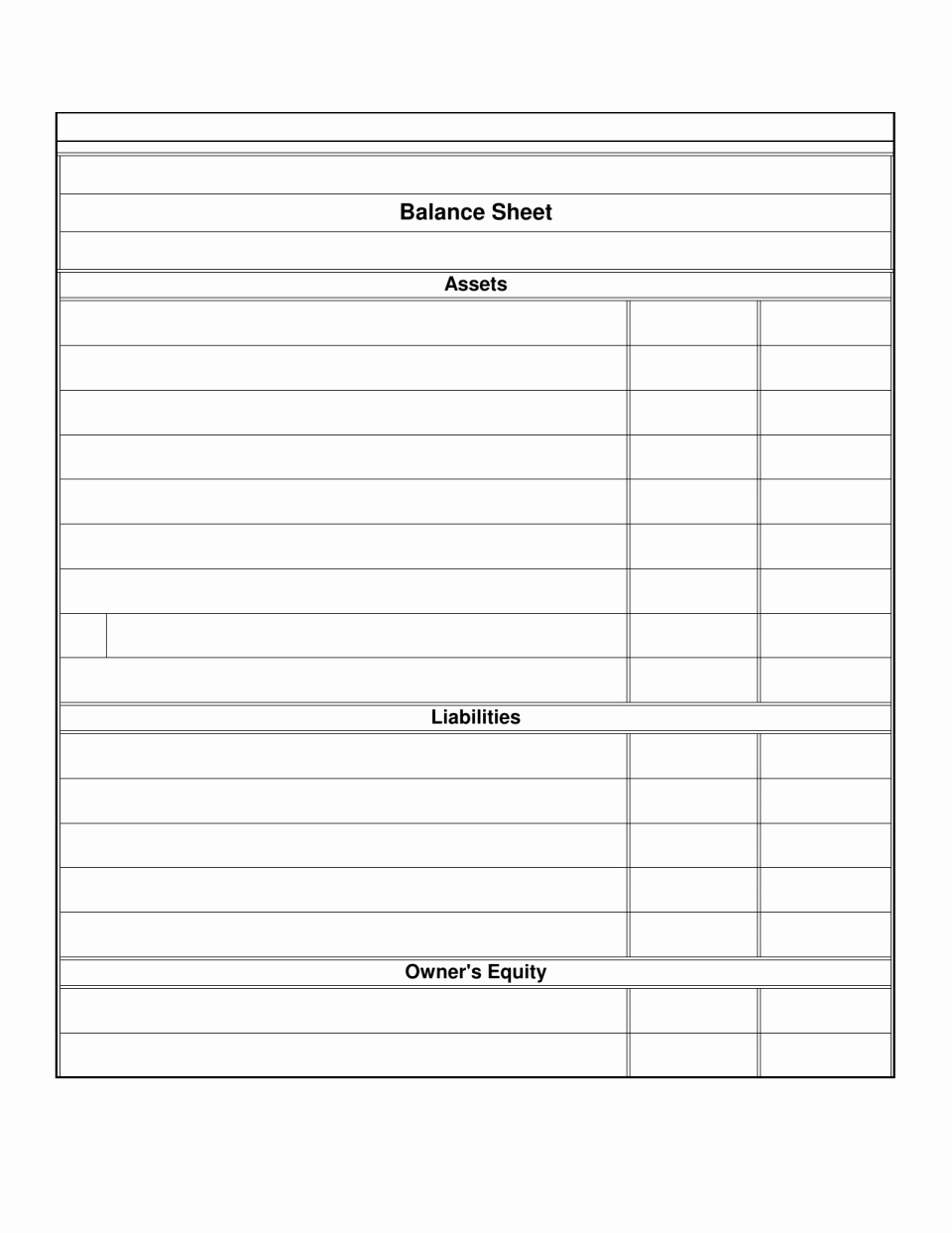 Real Estate Balance Sheet Example Lovely Balance Sheet Template for Real Estate Example form Blank