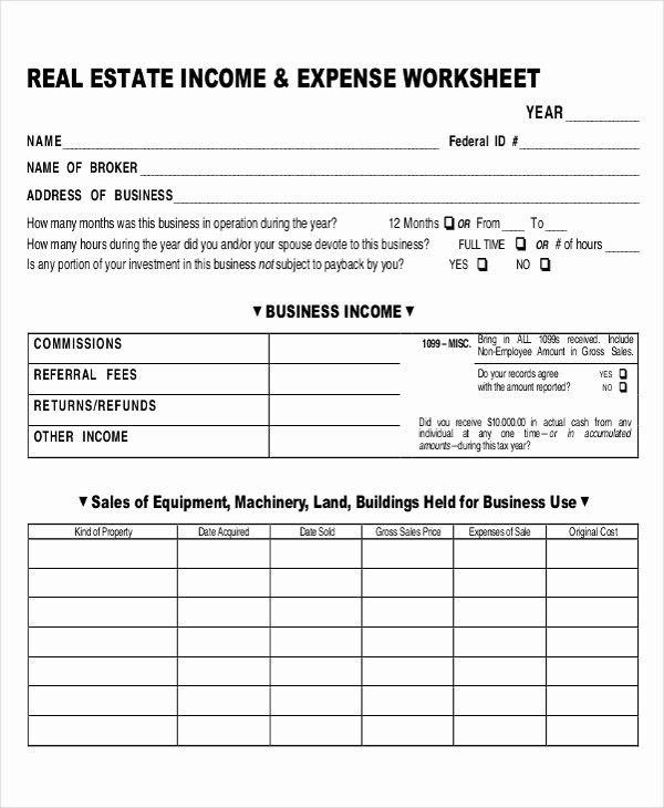 Real Estate Balance Sheet Sample New 21 Free Expense Sheet Templates