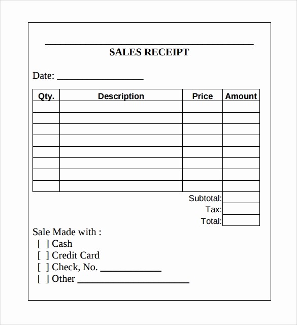 Receipt for Purchase Of Car Luxury 18 Sales Receipt Template Download for Free