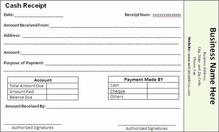 Receipt for Services Template Free New Receipt Templates