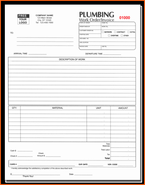 Receipt for Work Done Template Beautiful Printable Work order forms Bing Images