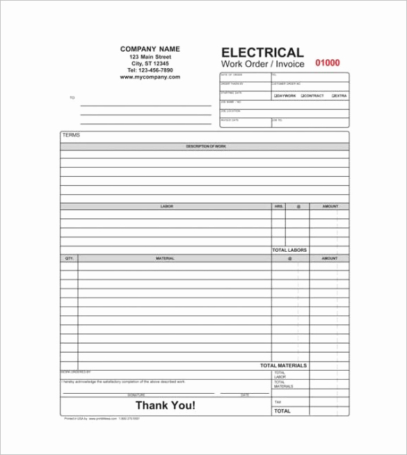 Receipt for Work Done Template Inspirational 16 Contractor Receipt Templates Doc Excel Pdf