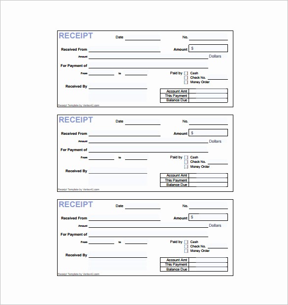 Receipt format for Payment Received Elegant 18 Invoice Receipt Templates Doc Excel Pdf