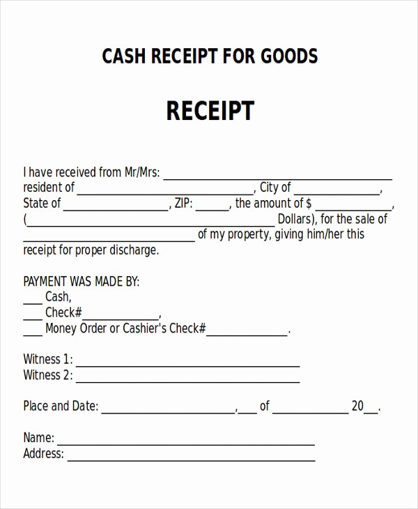 Receipt format for Payment Received Elegant 8 Receipt Of Payment Letters – Pdf
