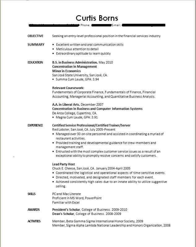 Recent College Graduate Resume Template Unique Sample Resume Recent College Graduate Best Resume Collection