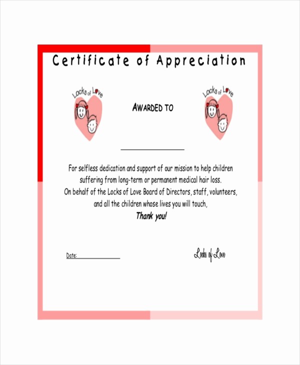 Recognition Certificate Templates Free Printable Fresh 19 Certificate Of Appreciation Templates Free Sample