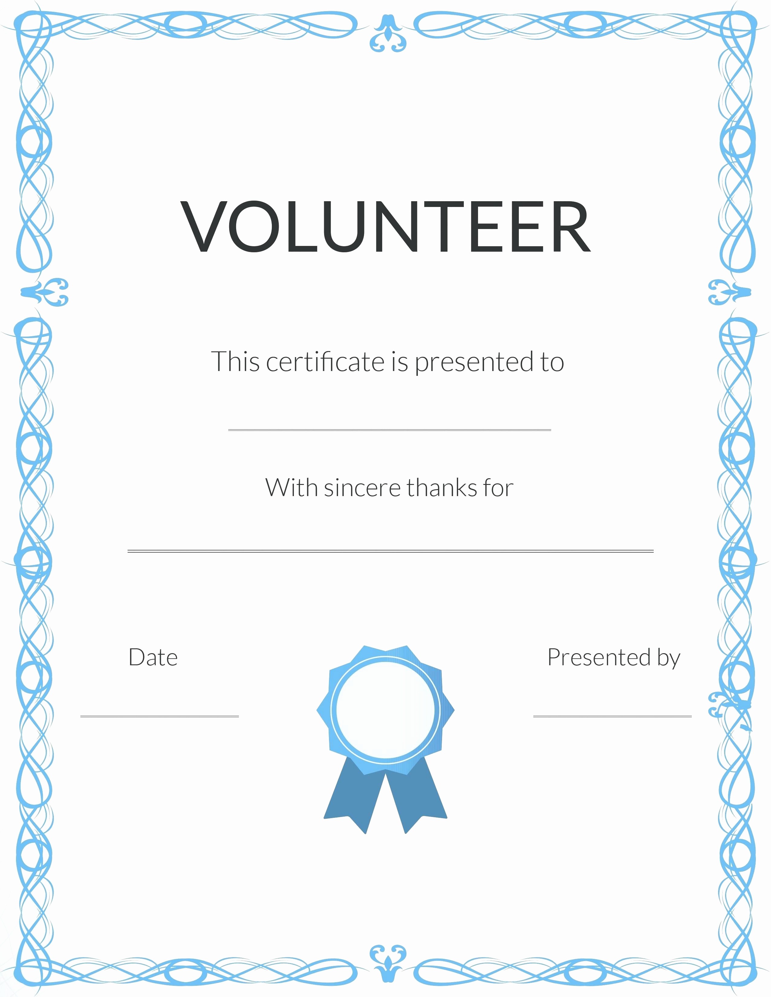 Recognition Certificate Templates Free Printable Lovely Template Recognition Service Certificate Template