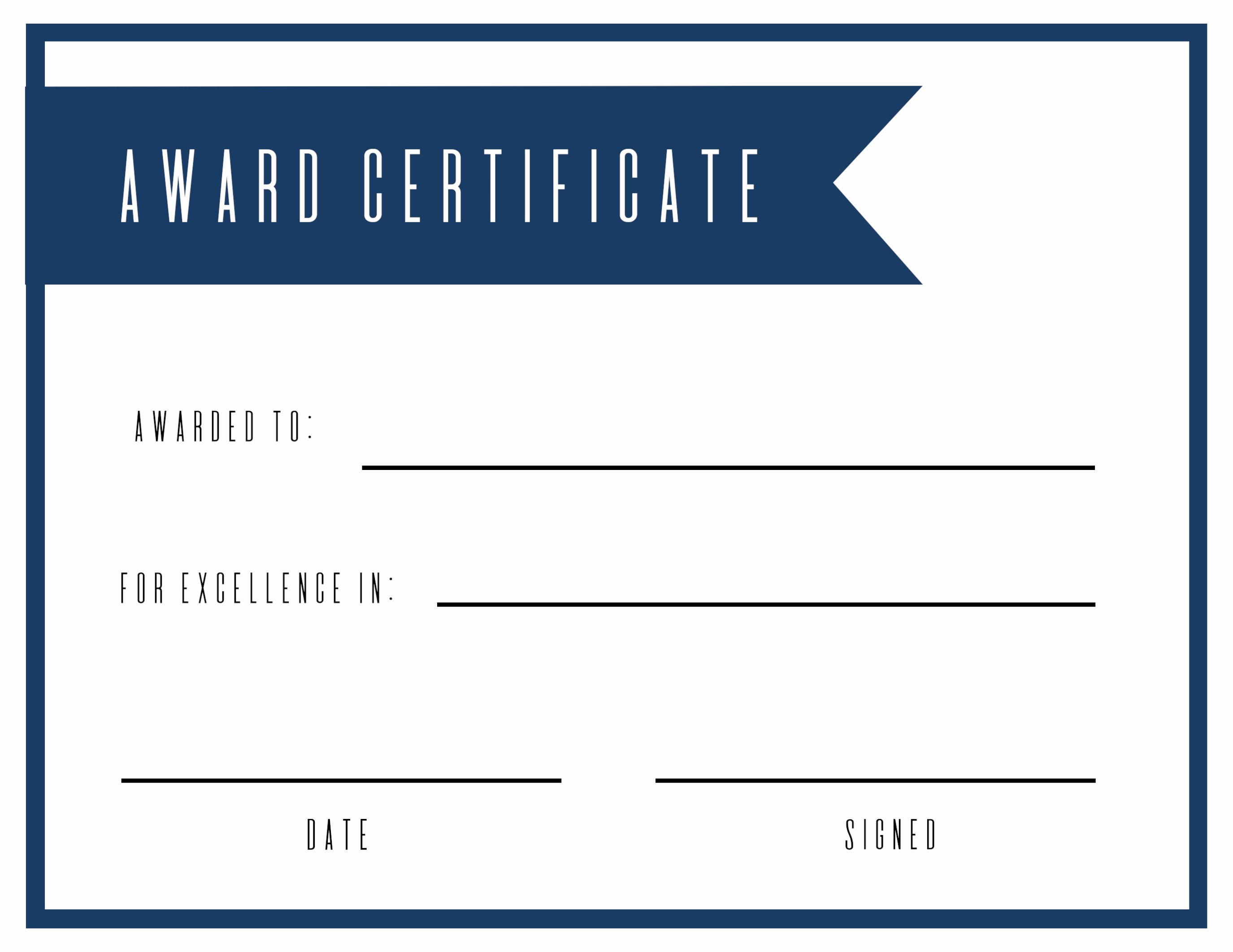 Recognition Certificate Templates Free Printable New Free Printable Award Certificate Template Paper Trail Design
