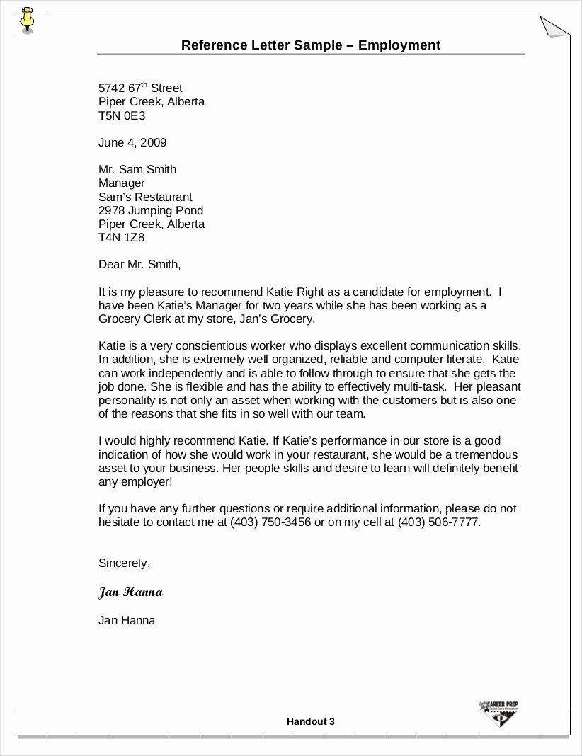 Recommendation Letter for An Employee Unique 9 Employee Reference Letter Examples &amp; Samples In Pdf