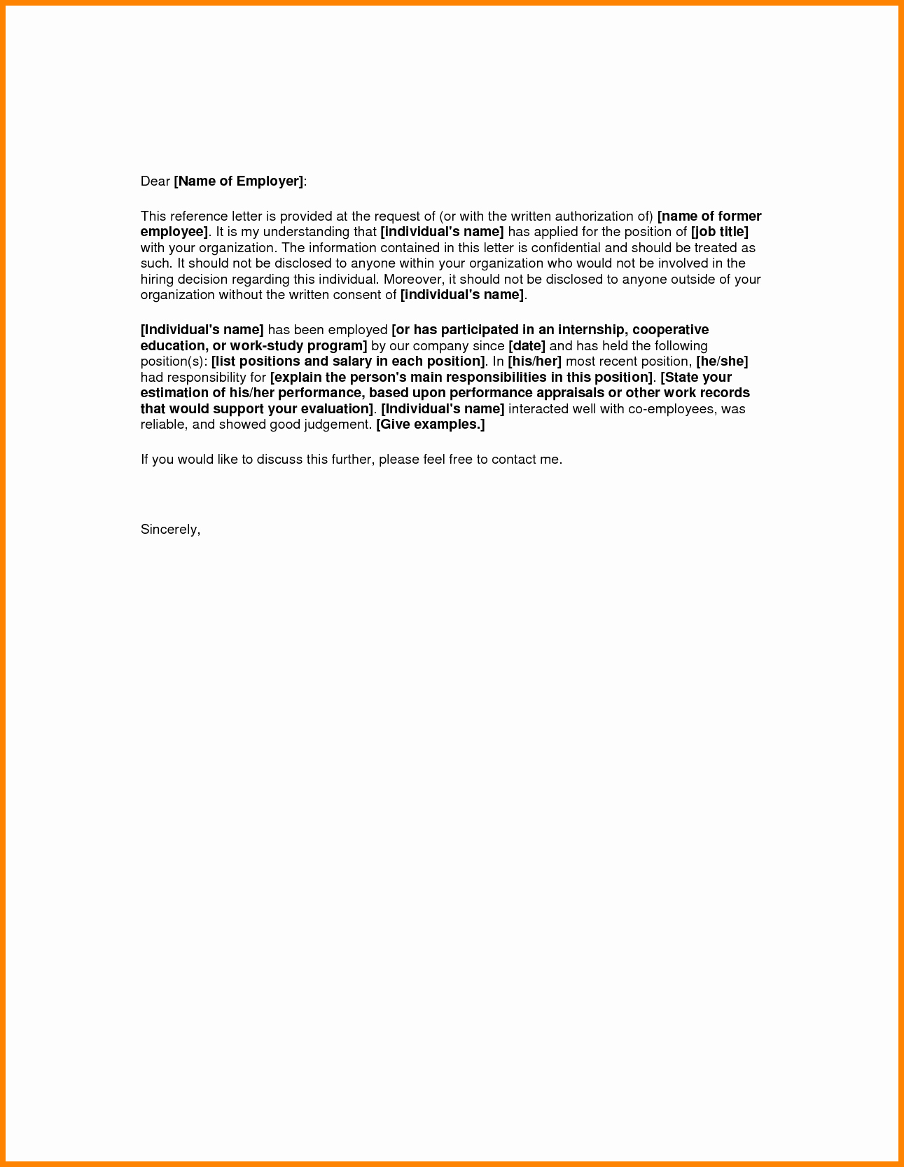Recommendation Letter for Job Reference Best Of 7 Job Reference Letter