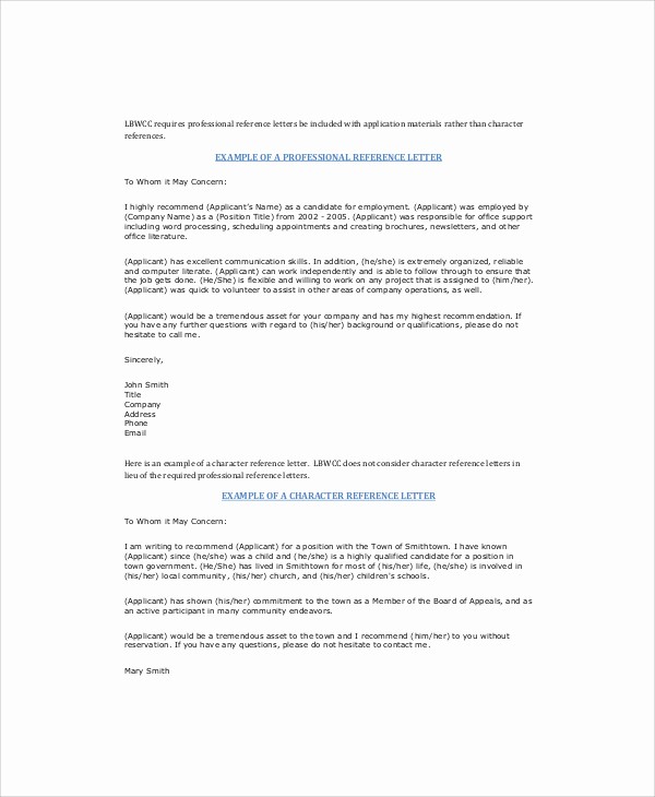 Recommendation Letter Sample From Employer Inspirational 6 Sample Re Mendation Letter From Employer