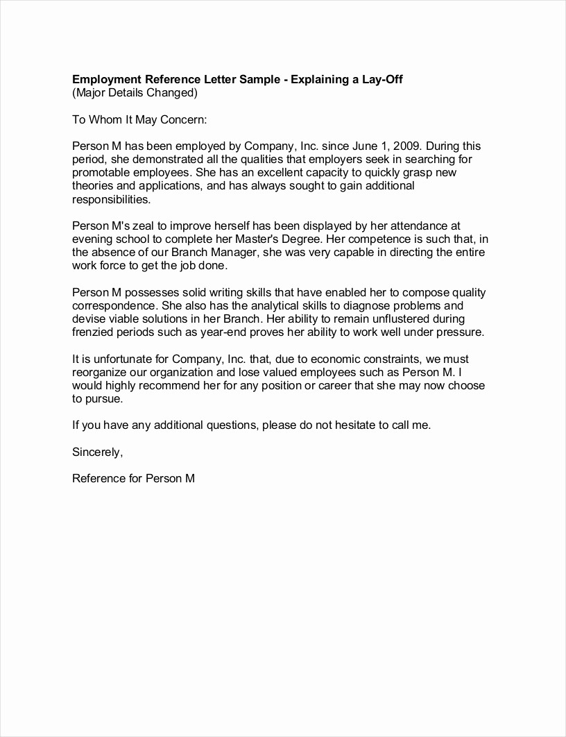 Recommendation Letter Sample From Employer Unique 9 Employee Reference Letter Examples &amp; Samples In Pdf