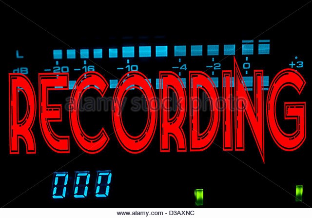Recording In Progress Door Sign Elegant Recording Studio Warning Light Stock S &amp; Recording