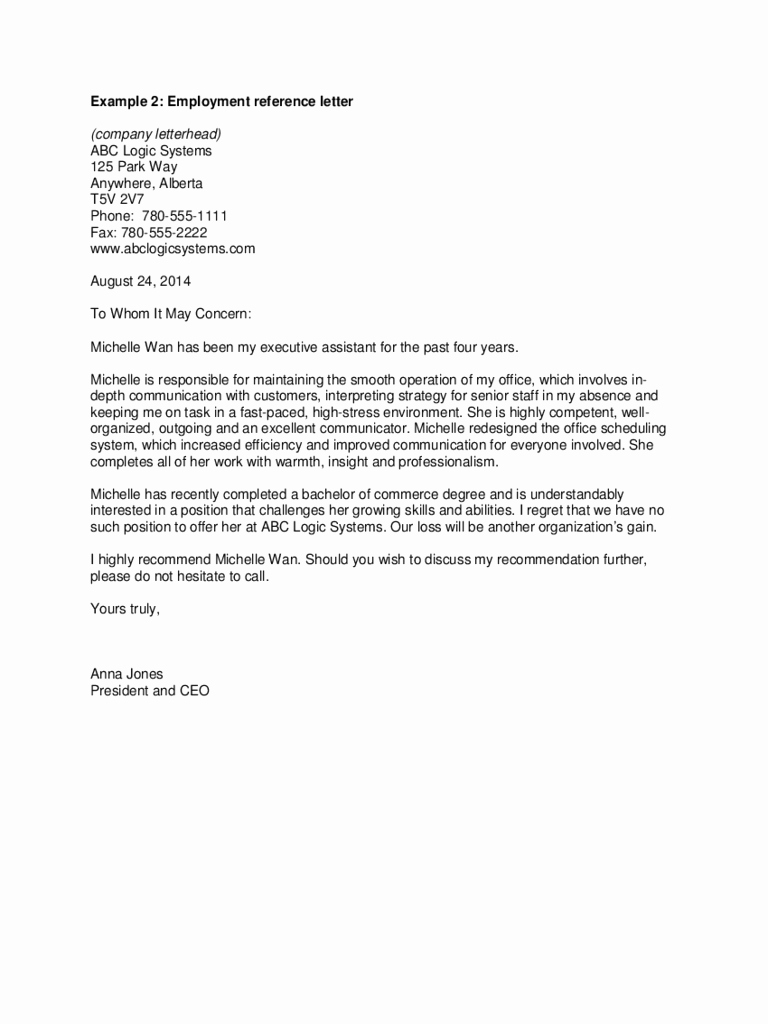 Reference Letter for Employment Template Beautiful Job Reference Template 5 Free Templates In Pdf Word