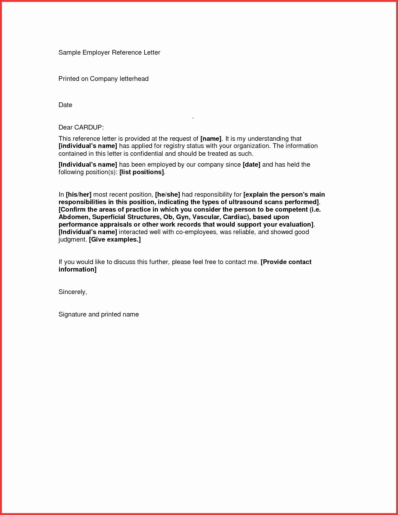 Reference Letter for Employment Template Beautiful Template Work Reference Letter Template