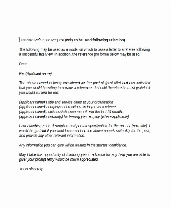 Reference Letter for Employment Template Lovely Employment Reference Letter Sample Template Printable
