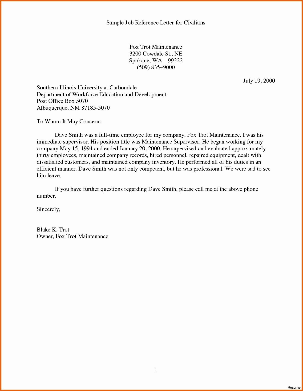 Reference Letter Template for Job Best Of Sample Reference Letter for Job Applicant