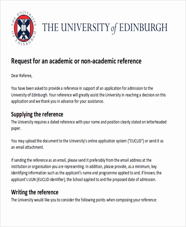Reference Letters for College Admission Elegant Letter Re Mendation Sample University Admission