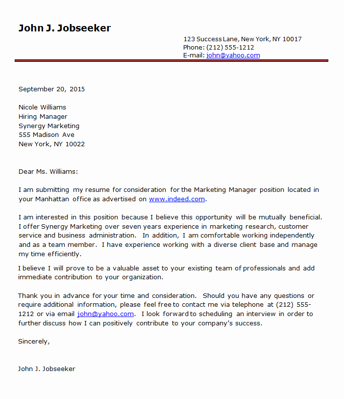 Resume and Cover Letter format Lovely Iecc