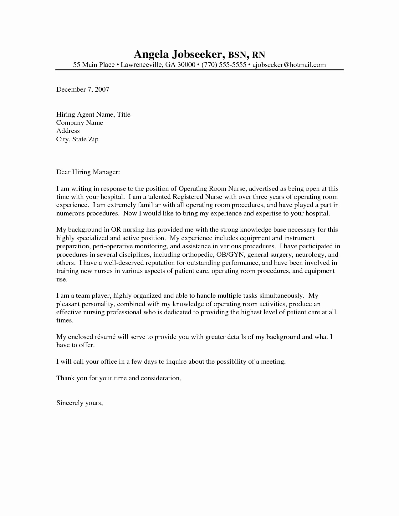 Resume and Cover Letter Templates New Good Cover Letter Examples