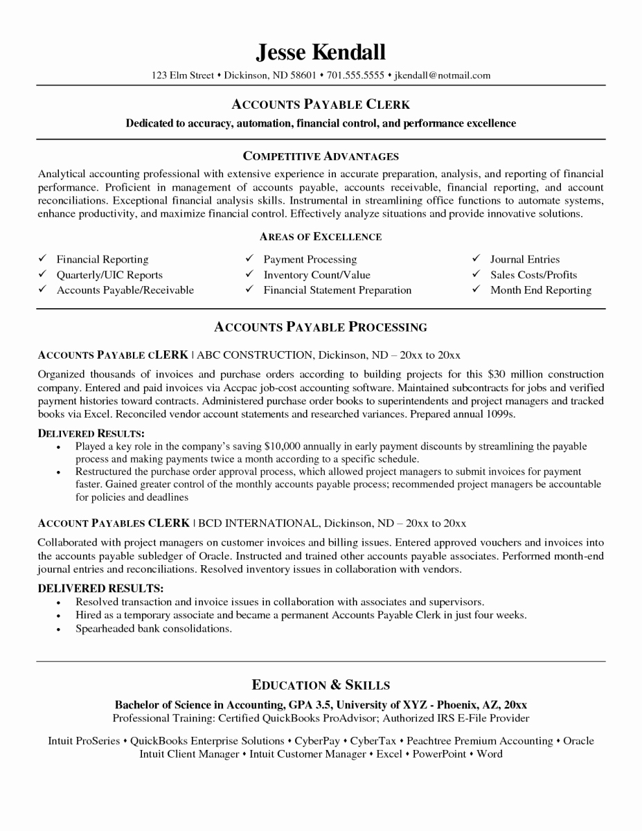 Resume for Entry Level Position Fresh 8 Entry Level Accounting Jobs Resume