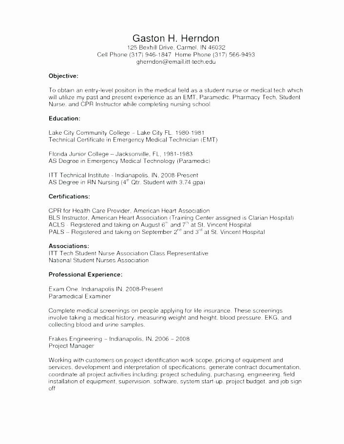 Resume for Entry Level Position Inspirational Example Entry Level Resume – Letsdeliver