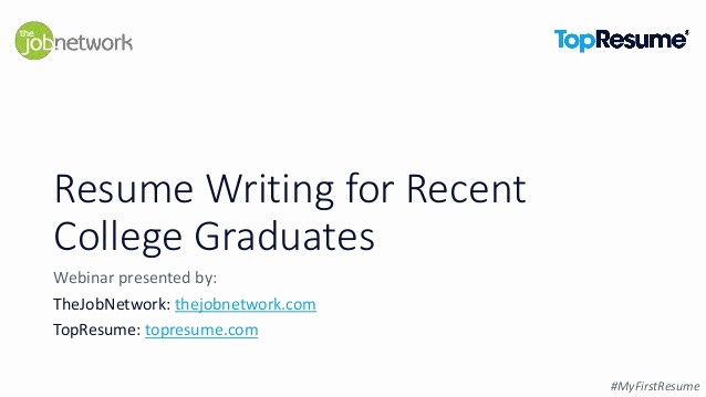 Resume for Recent College Grads Elegant Resume Writing for Recent College Graduates