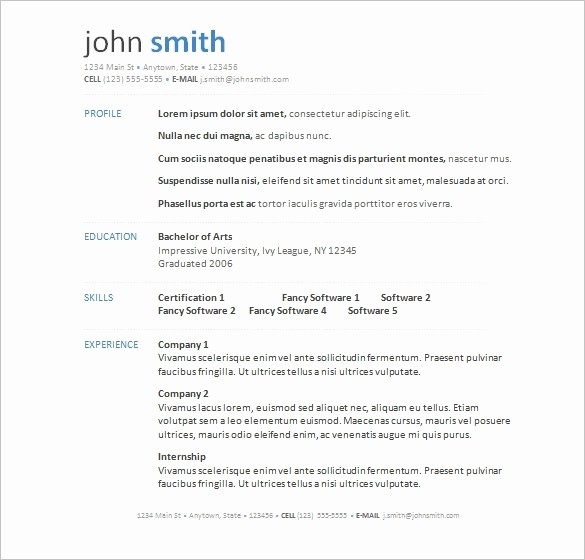 Resume format In Ms Word Awesome Free Microsoft Word Resume Templates Beepmunk
