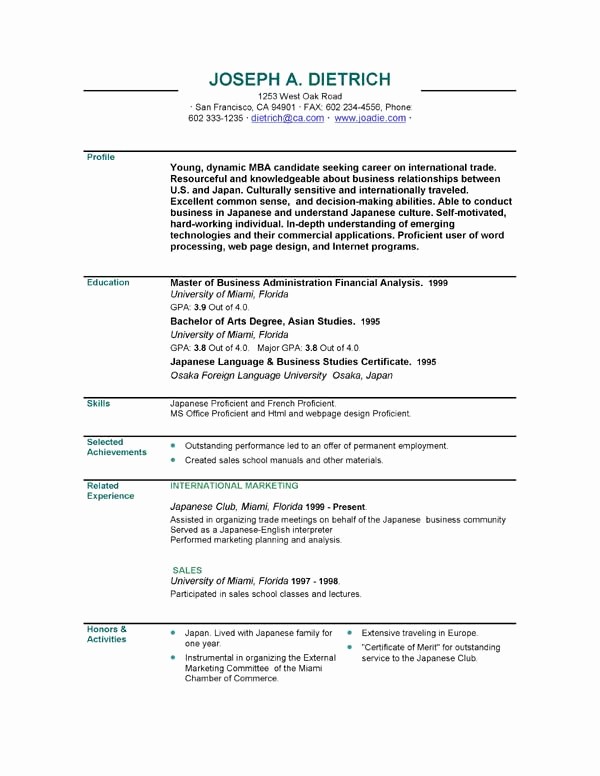 Resume Free Templates to Download Awesome Executive Resumes
