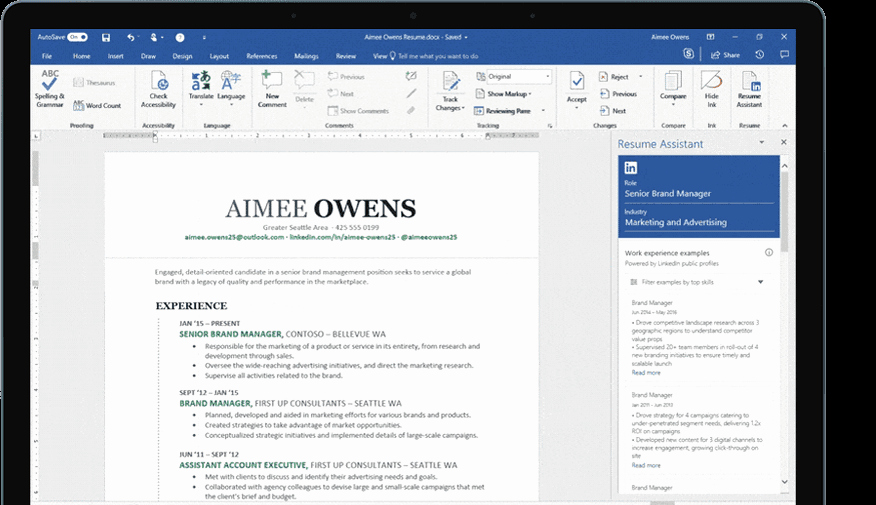 Resume Setup On Microsoft Word Beautiful Word 2016 Get with An Fice 365 Subscription