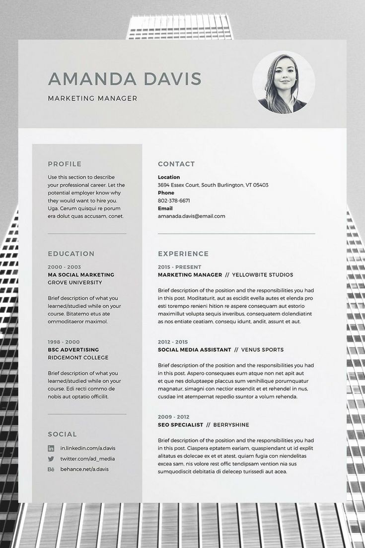 Resume Template Download Word Free Unique Best 25 Free Cv Template Ideas On Pinterest