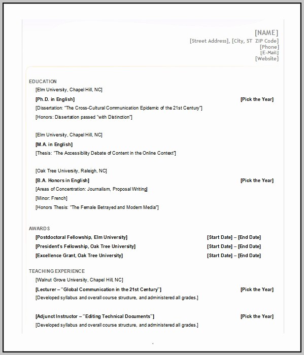 Resume Template Ms Word 2007 New Resume format Free Download In Ms Word Resume Resume