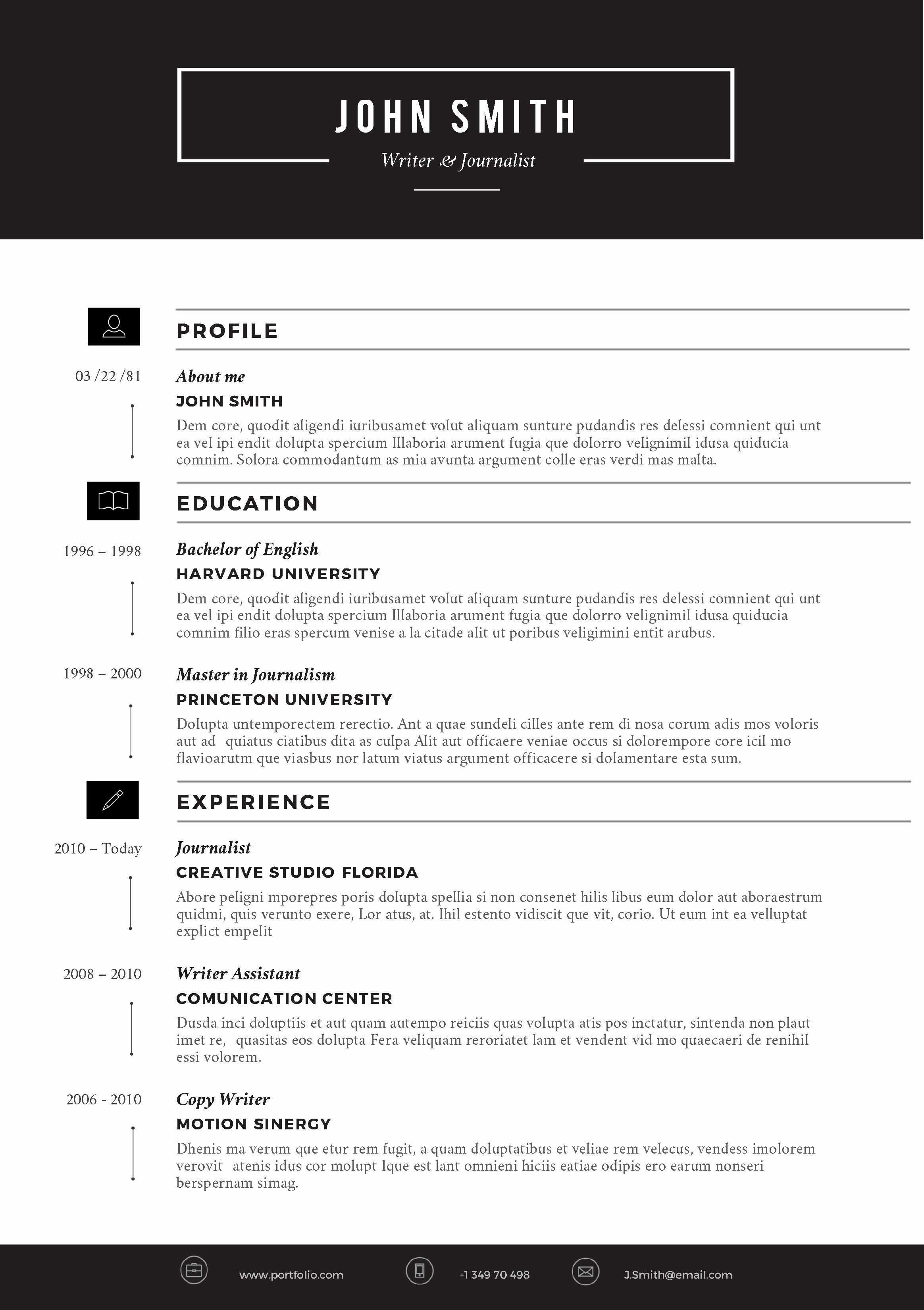 Resume Template On Microsoft Word Luxury Creative Resume Template by Cvfolio Resumes