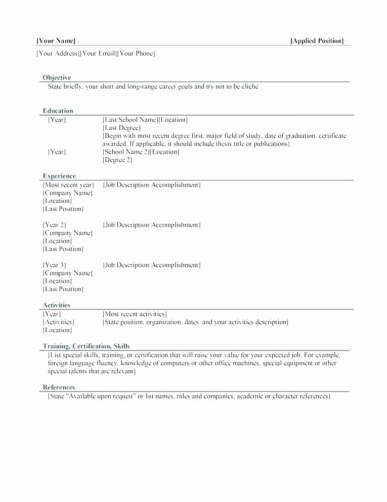Resume Templates On Word 2007 New Cv Templates Microsoft Word 2007 Resume Template Ms How to
