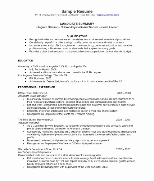 Resumes for Recent College Grads Best Of Effective Real Life Resume for College Graduates