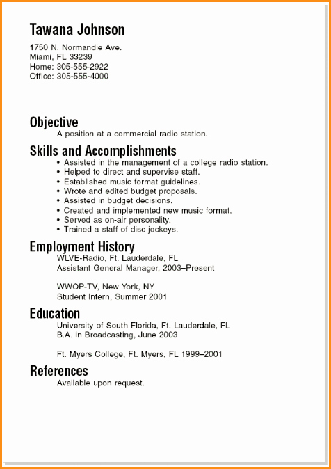 Resumes for Recent College Graduates Lovely 10 Good Resume Sample for College Student