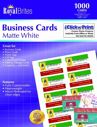 Royal Brites Business Card Template New Royal Brites Business Cards Matte Template sohofiles