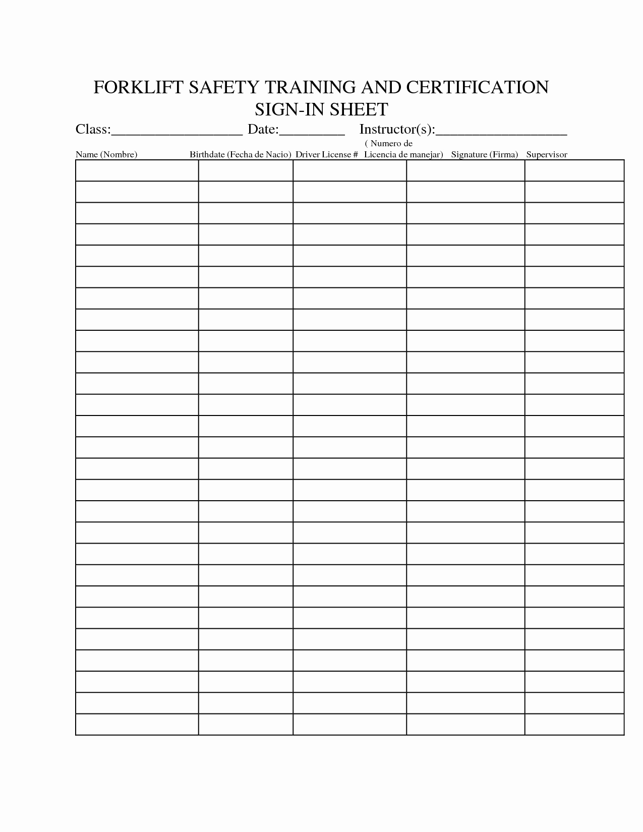 Safety Meeting Sign Off Sheet New Best S Of Training Sign In Sheet Template Safety