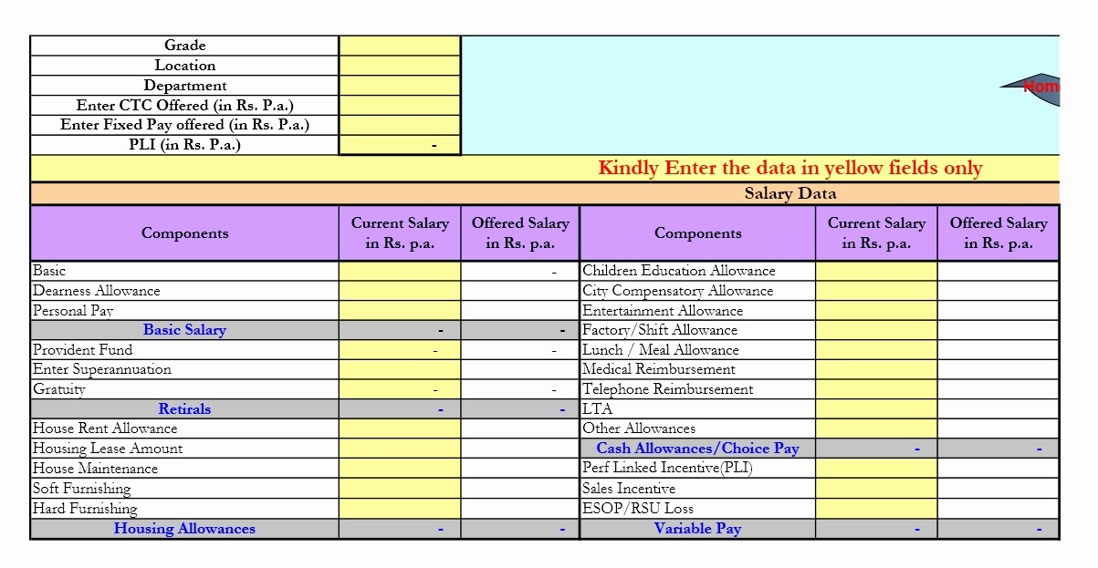 Salary formula In Excel Sheet New How to Calculate Basic Salary formula In Excel Excel