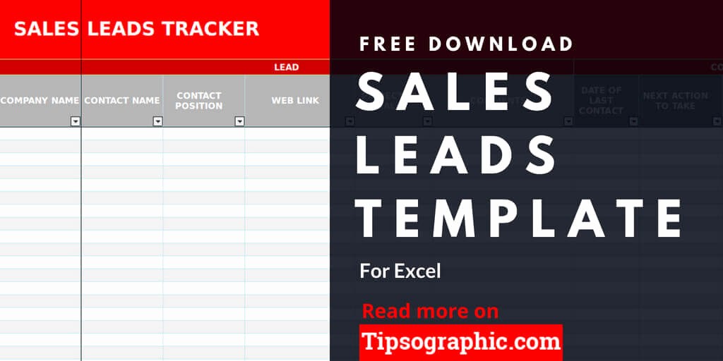 Sales Lead Management Excel Template Unique Sales Lead Template for Excel Free Download