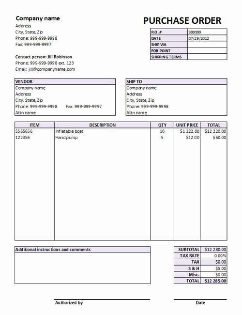 Sales order form Templates Free Lovely Purchase order form Templates Free