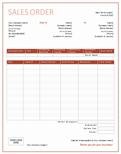 Sales order form Templates Free Lovely Sales order Template In Dotx Pdf Xltx Xlsx formats