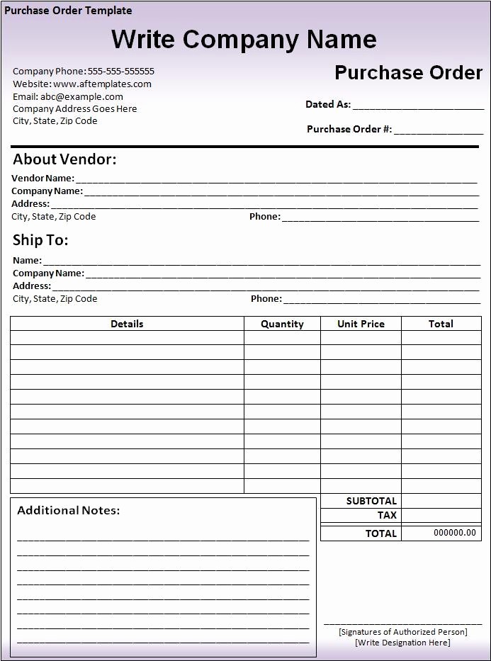 Sales order form Templates Free New 10 Purchase order Templates