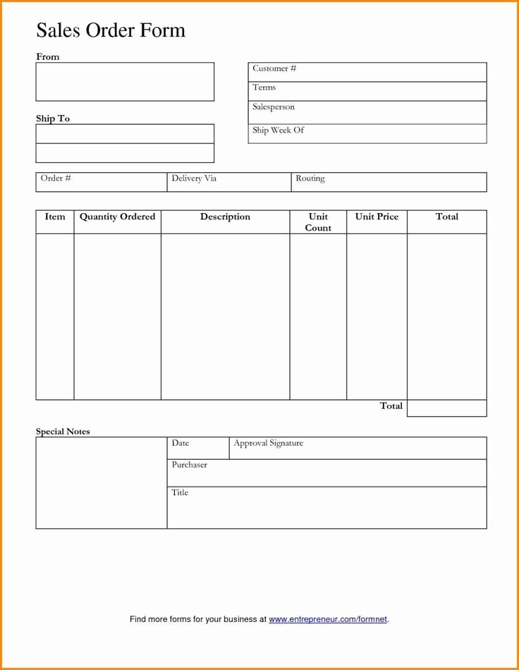 Sales order forms Templates Free Best Of 20 Best Simple order form Template Word Images On