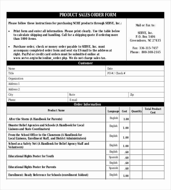Sales order forms Templates Free Inspirational 26 Sales order Templates – Free Sample Example format